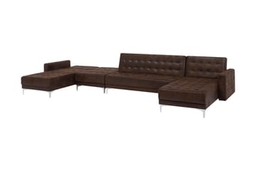 Divansovesofa brun ABERDEEN - Møbler - Sofaer - Sovesofaer - Sovesofa divan