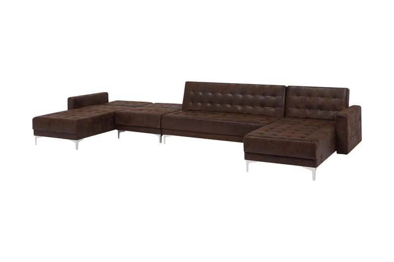 Divansovesofa brun ABERDEEN - Møbler - Sofaer - Sovesofaer - Sovesofa divan
