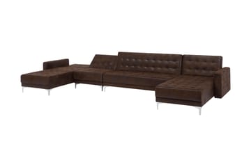 Divansovesofa brun ABERDEEN - Møbler - Sofaer - Sovesofaer - Sovesofa divan
