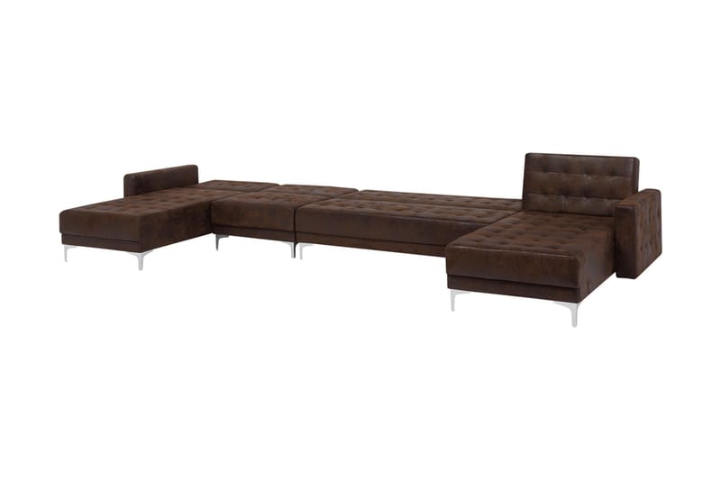 Divansovesofa brun ABERDEEN - Møbler - Sofaer - Sovesofaer - Sovesofa divan