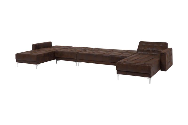 Divansovesofa brun ABERDEEN - Møbler - Sofaer - Sovesofaer - Sovesofa divan