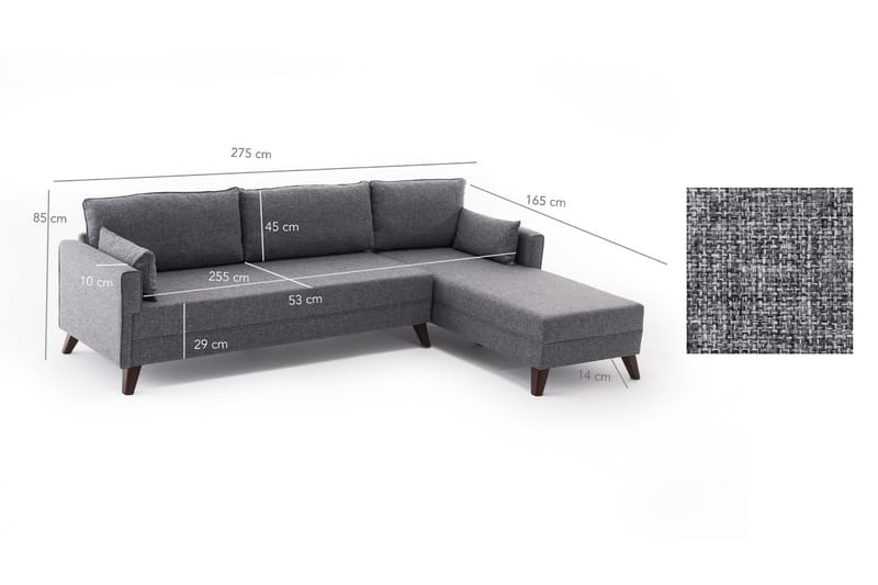 Divansovesofa Burundi - Møbler - Sofaer - Sovesofaer - Sovesofa divan