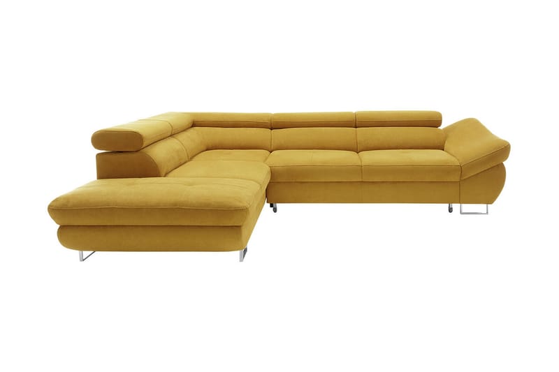 Divansovesofa Fabio 280x235x88 cm - Fløyelssofaer - Sovesofa divan