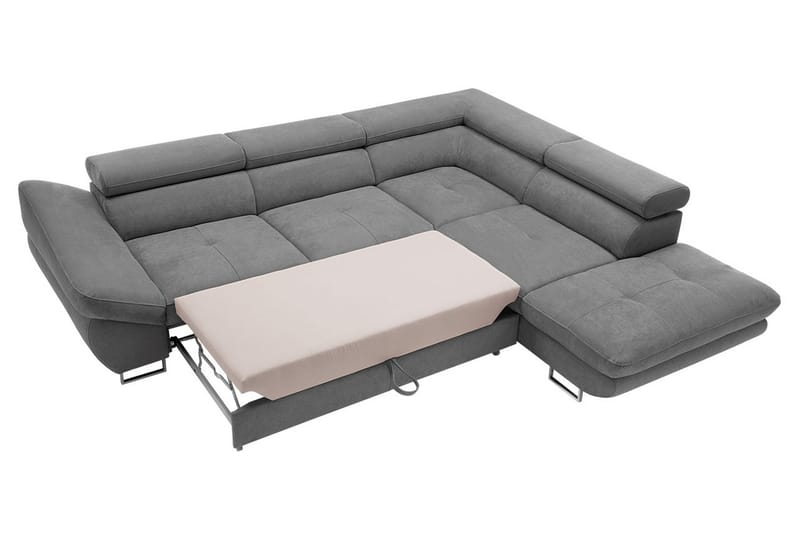 Divansovesofa Fabio 280x235x88 cm - Fløyelssofaer - Sovesofa divan