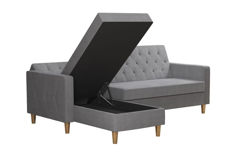 Divansovesofa Liberty Grå - CosmoLiving - Møbler - Sofaer - Sovesofaer - Sovesofa divan