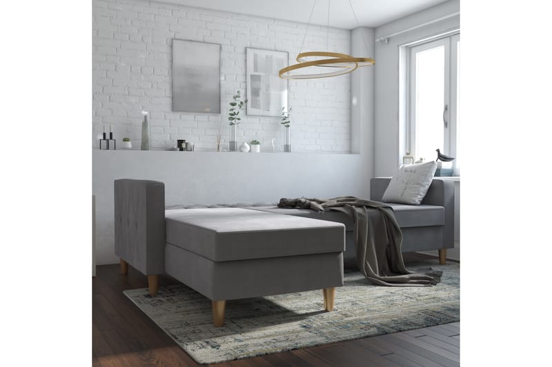 Divansovesofa Liberty Grå - CosmoLiving - Møbler - Sofaer - Sovesofaer - Sovesofa divan