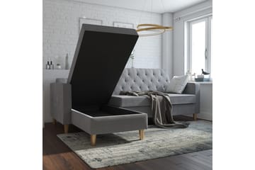 Divansovesofa Liberty Grå - CosmoLiving - Møbler - Sofaer - Sovesofaer - Sovesofa divan