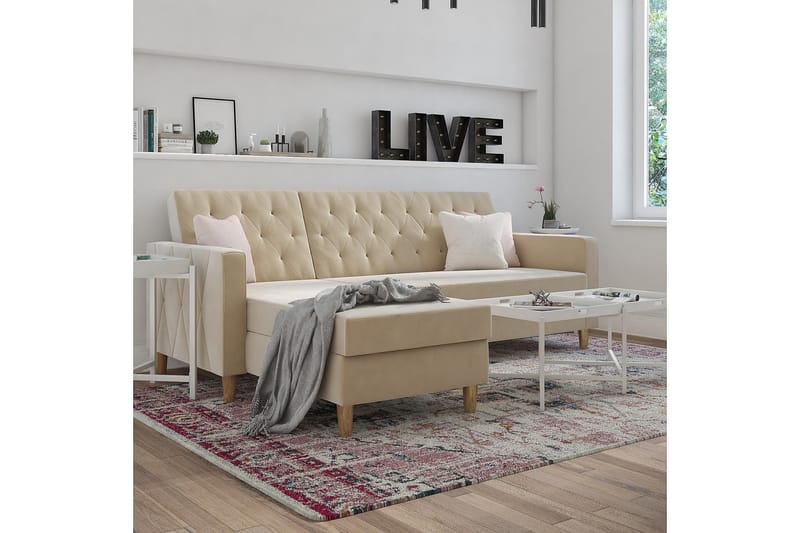 Divansovesofa Liberty Hvit - CosmoLiving - Sovesofa divan