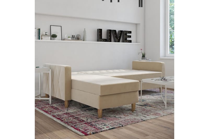 Divansovesofa Liberty Hvit - CosmoLiving - Sovesofa divan