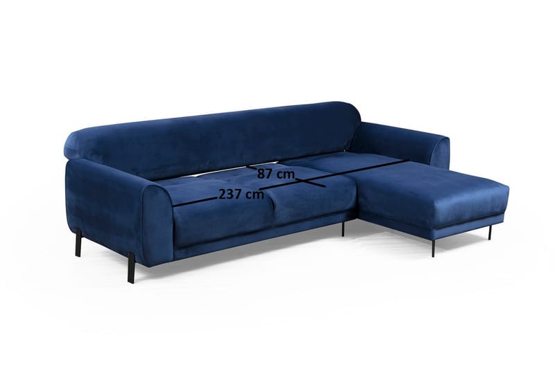 Divansovesofa Santpedor - Blå - Sovesofa divan