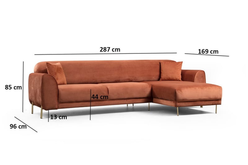 Divansovesofa Santpedor - Brun - Sovesofa divan