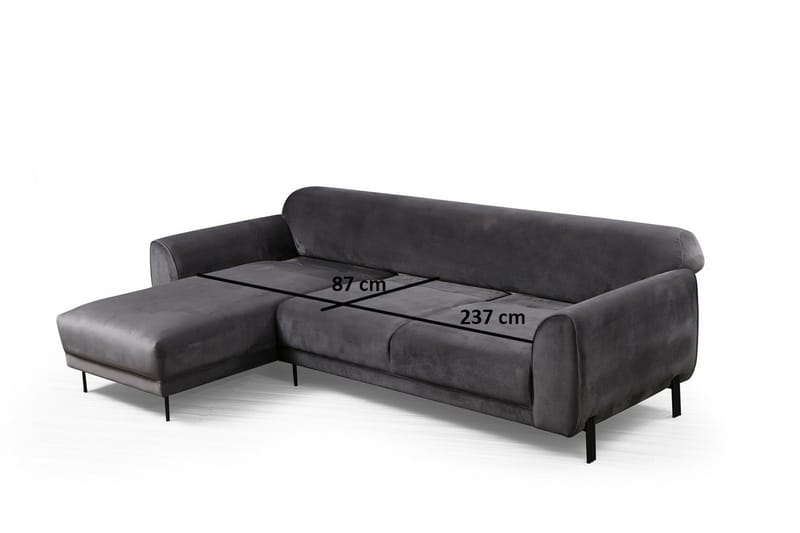 Divansovesofa Santpedor - Grå - Sovesofa divan