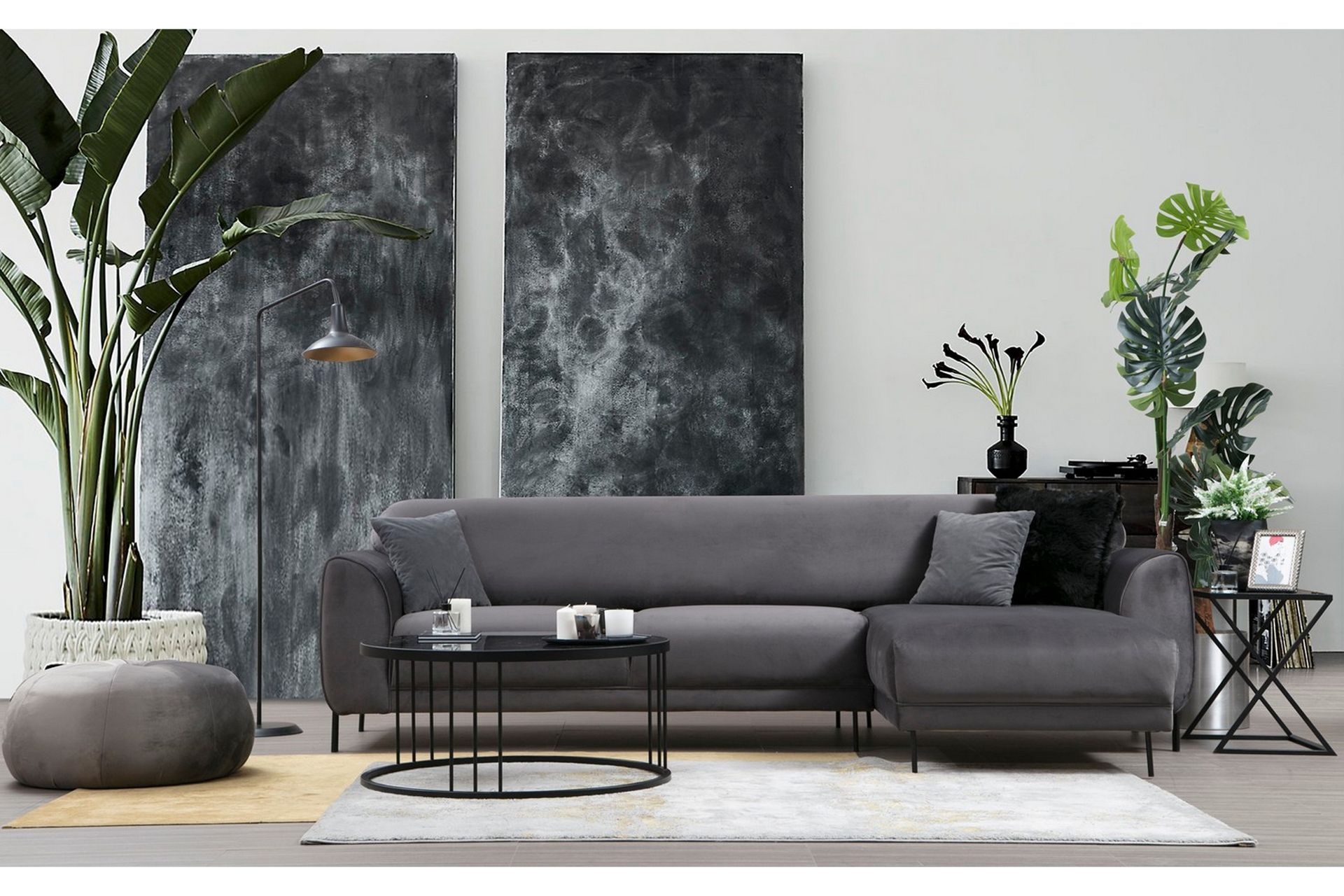 Divansovesofa Santpedor - Grå - Møbler - Sofaer - Sovesofaer - Sovesofa divan