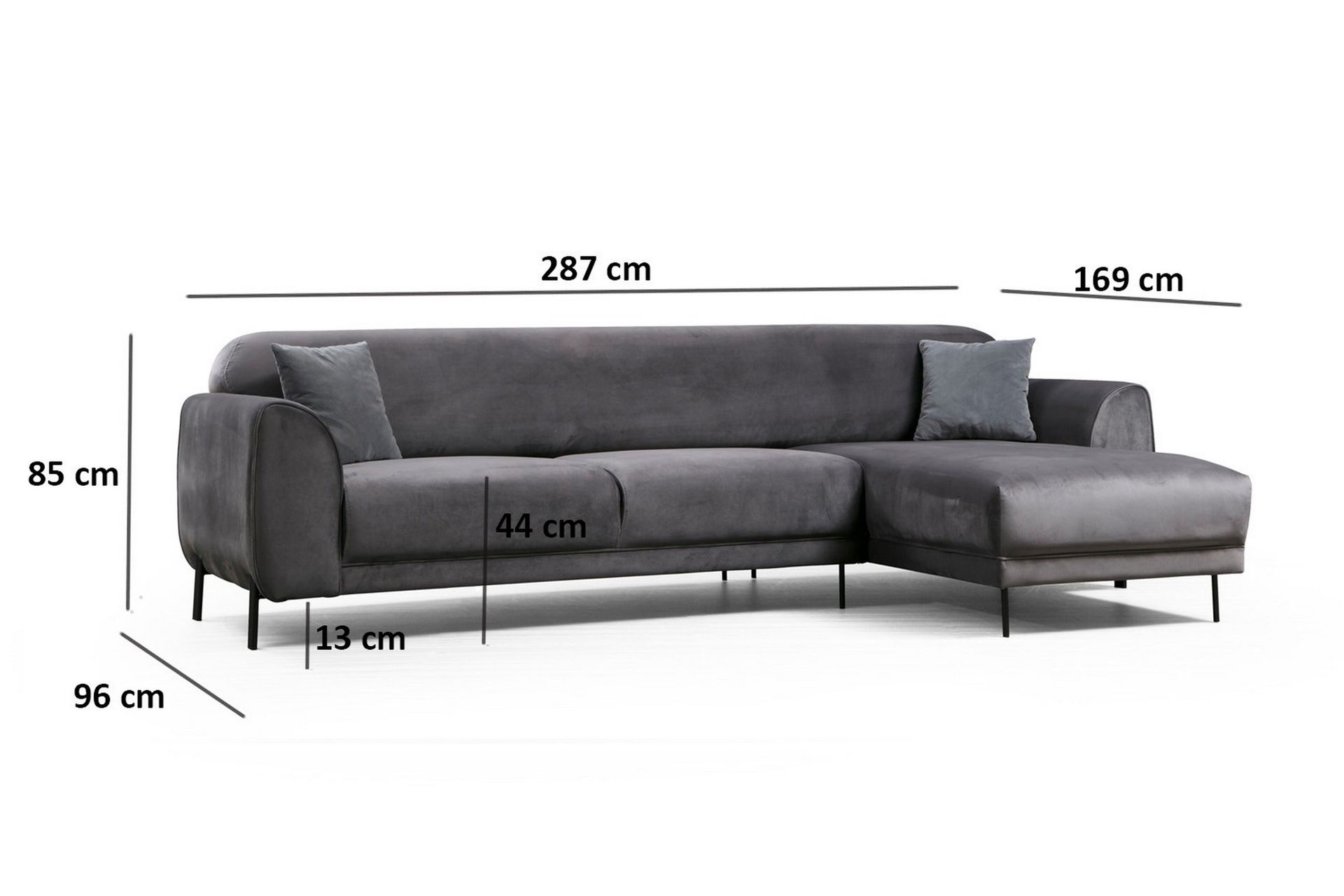 Divansovesofa Santpedor - Grå - Møbler - Sofaer - Sovesofaer - Sovesofa divan