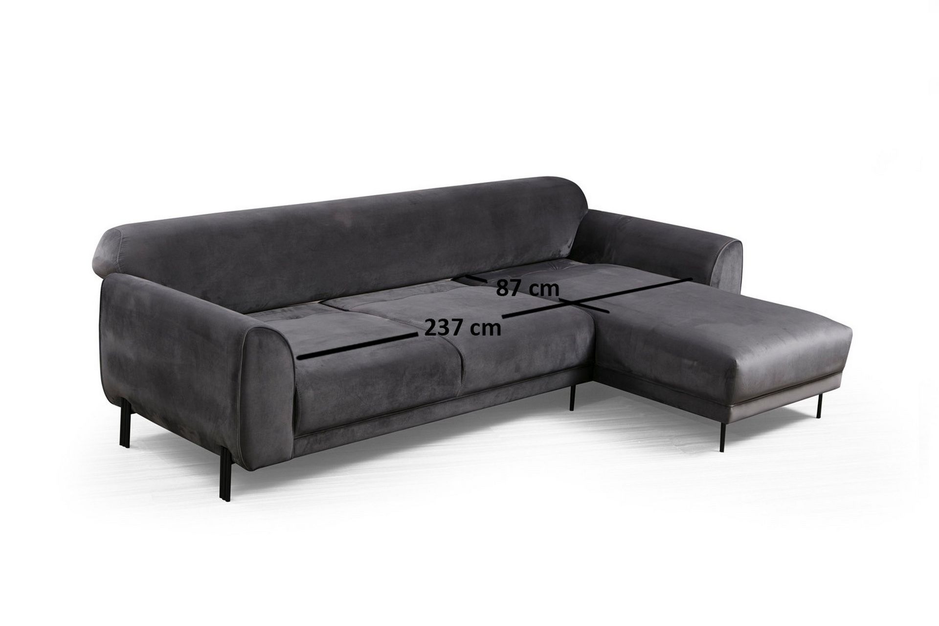 Divansovesofa Santpedor - Grå - Møbler - Sofaer - Sovesofaer - Sovesofa divan