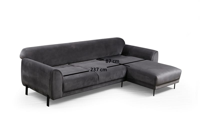 Divansovesofa Santpedor - Grå - Sovesofa divan