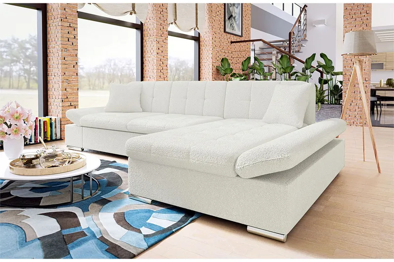 Djerra Sovesofa m. Divan L-formet - Møbler - Sofaer - Sovesofaer - Sovesofa divan