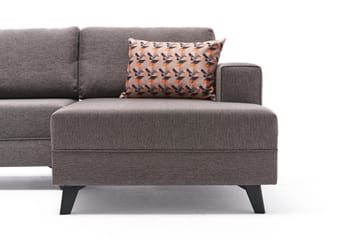 Efsunlu U-Sovesofa - Brun/Svart - Møbler - Sofaer - Sovesofaer - Sovesofa divan