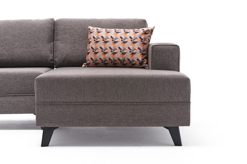 Efsunlu U-Sovesofa - Brun/Svart - Møbler - Sofaer - Sovesofaer - Sovesofa divan