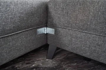 Eriska U-Sovesofa - Antrasitt/Svart - Møbler - Sofaer - Sovesofaer - Sovesofa divan