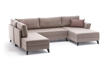 Eriska U-Sovesofa - Beige - Møbler - Sofaer - Sovesofaer - Sovesofa divan