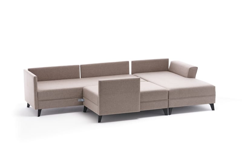 Eriska U-Sovesofa - Beige - Møbler - Sofaer - Sovesofaer - Sovesofa divan