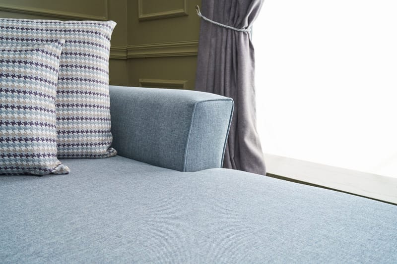 Eriska U-Sovesofa - Blå/Svart - Møbler - Sofaer - Sovesofaer - Sovesofa divan