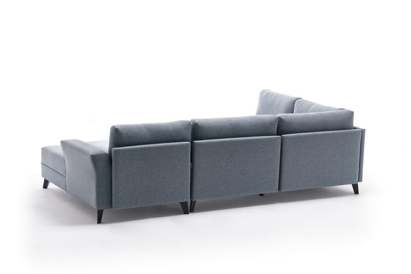 Eriska U-Sovesofa - Blå/Svart - Møbler - Sofaer - Sovesofaer - Sovesofa divan