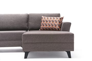 Eriska U-Sovesofa - Brun/Svart - Møbler - Sofaer - Sovesofaer - Sovesofa divan