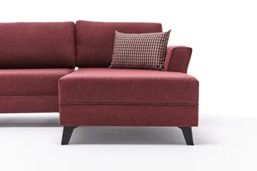 Eriska U-Sovesofa - Rød/Svart - Møbler - Sofaer - Sovesofaer - Sovesofa divan