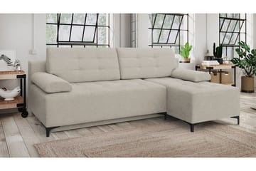 FABIO 4-seters Sovesofa Venstre - Beige - Møbler - Sofaer - Sovesofaer - Sovesofa divan