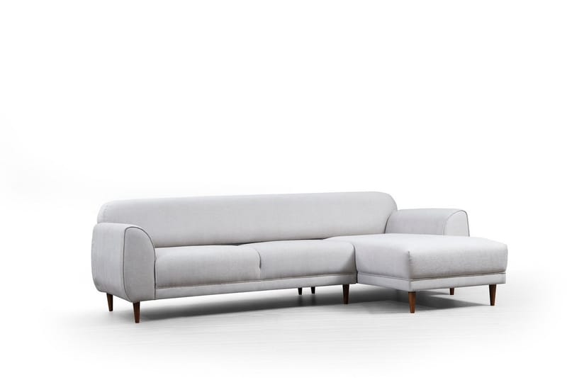 Gajanejos 5-seter Høyrevendt L-formet Sovesofa 87x237 cm i Stoff - Beige - Møbler - Sofaer - Sovesofaer - Langsgående sovesofa