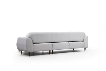 Gajanejos 5-seter Høyrevendt L-formet Sovesofa 87x237 cm i Stoff - Beige - Møbler - Sofaer - Sovesofaer - Langsgående sovesofa