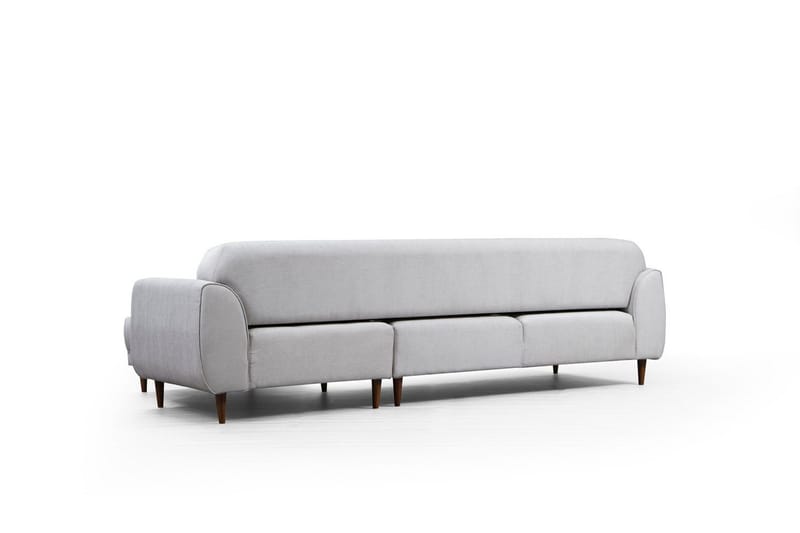 Gajanejos 5-seter Høyrevendt L-formet Sovesofa 87x237 cm i Stoff - Beige - Møbler - Sofaer - Sovesofaer - Langsgående sovesofa