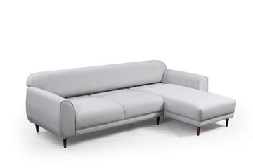 Gajanejos 5-seter Høyrevendt L-formet Sovesofa 87x237 cm i Stoff - Beige - Møbler - Sofaer - Sovesofaer - Langsgående sovesofa