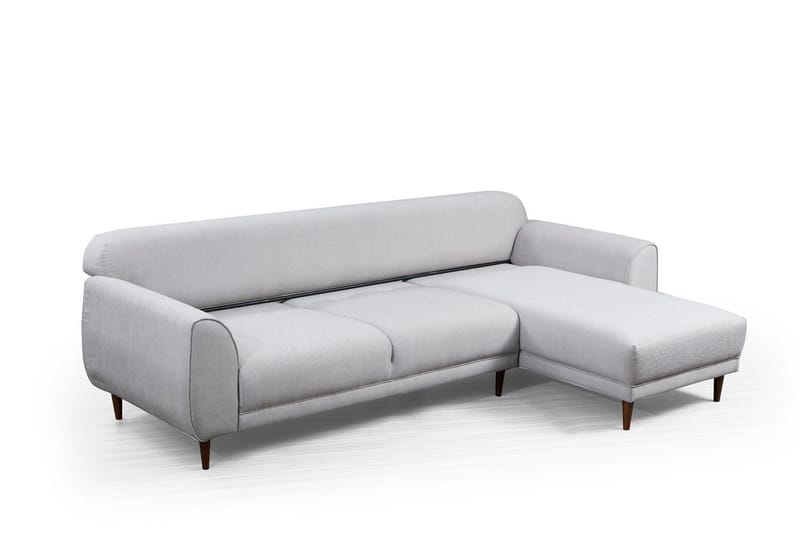 Gajanejos 5-seter Høyrevendt L-formet Sovesofa 87x237 cm i Stoff - Beige - Møbler - Sofaer - Sovesofaer - Langsgående sovesofa