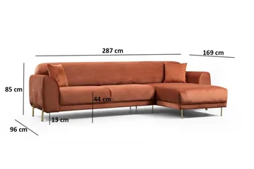 Gajanejos Divansovesofa - Brun - Møbler - Sofaer - Sovesofaer - Sovesofa divan