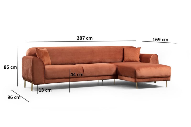 Gajanejos Divansovesofa - Brun - Møbler - Sofaer - Sovesofaer - Sovesofa divan