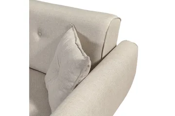 Gjoni Sovesofa med Divan Høyre - Hvit - Møbler - Sofaer - Sovesofaer - Sovesofa divan