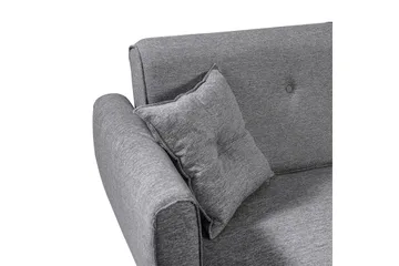 Gjoni Sovesofa med Divan Veggenhet - Grå - Møbler - Sofaer - Sovesofaer - Sovesofa divan