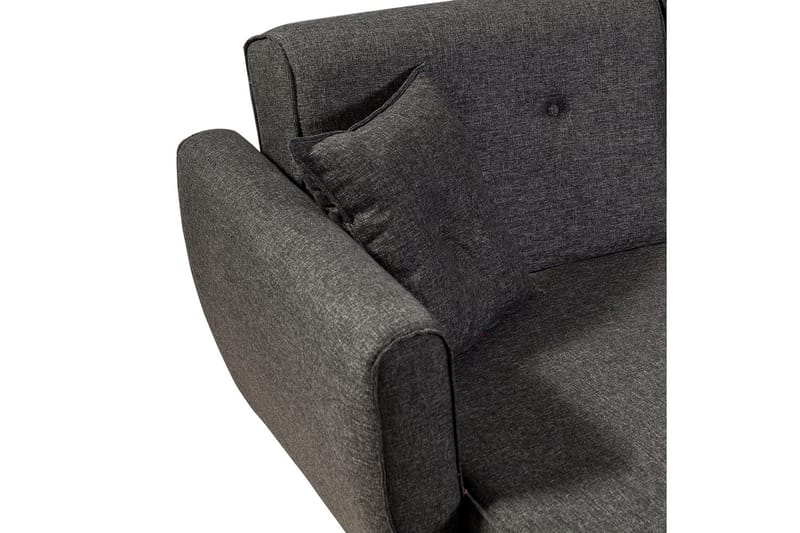 Gjoni Sovesofa med Divan Veggenhet - Grå - Møbler - Sofaer - Sovesofaer - Sovesofa divan