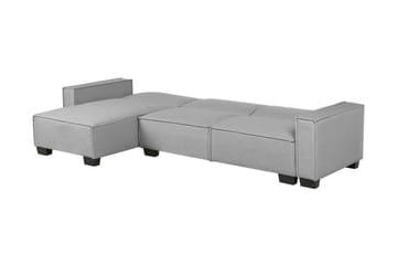 Halsnead 3-seter Venstrevendt Hjørnesovesofa 115x253 cm i Stoff - Grå - Møbler - Sofaer - Sovesofaer - Sovesofa divan