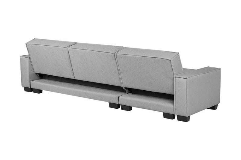 Halsnead 3-seter Venstrevendt Hjørnesovesofa 115x253 cm i Stoff - Grå - Møbler - Sofaer - Sovesofaer - Sovesofa divan