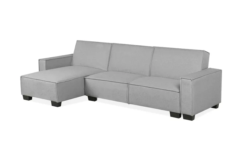 Halsnead 3-seter Venstrevendt Hjørnesovesofa 115x253 cm i Stoff, Grå