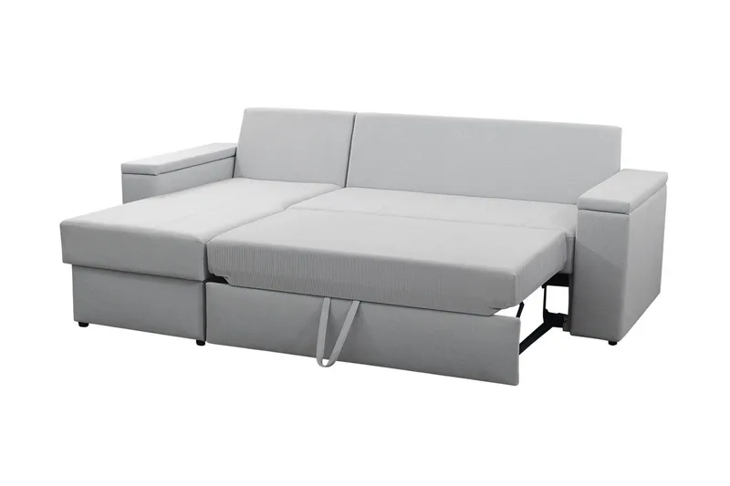 Herosa 3-seters Sovesofa med Divan med Oppbevaring - Grå/Rosa - Møbler - Sofaer - Sovesofaer - Sovesofa divan