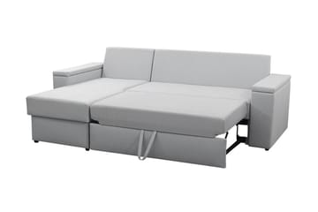 Herosa 3-seters Sovesofa med Divan med Oppbevaring - Lysegrå - Møbler - Sofaer - Sovesofaer - Sovesofa divan