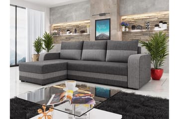 Hewlet 3-seters Divansovesofa Venstre - Grå - Møbler - Sofaer - Sovesofaer - Sovesofa divan