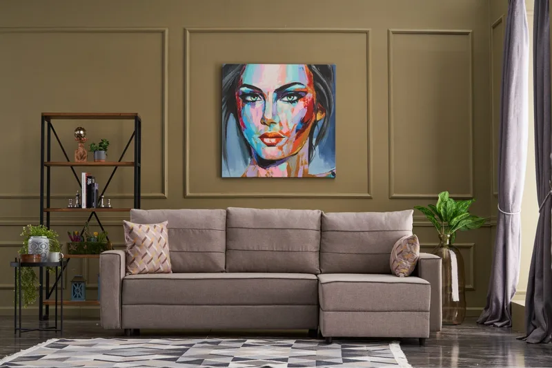 Highbank Sovesofa m. Divan 4-seters 200x150 - Krem - Møbler - Sofaer - Sovesofaer - Sovesofa divan