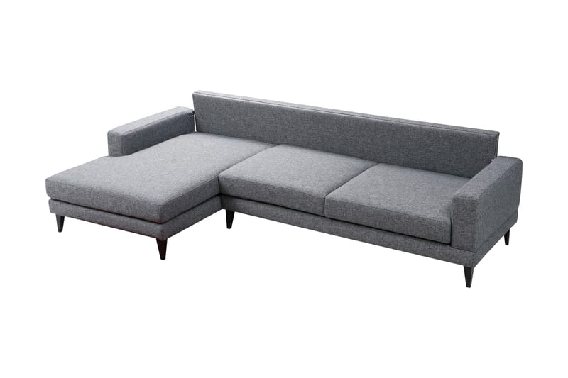 Hilari Sovesofa med Divan Venstre - Grå - Møbler - Sofaer - Sovesofaer - Sovesofa divan