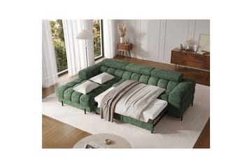 Hjørnesofa Eltap Felro 285x181x93 cm - Amore 35, Grønn, Venstre - Møbler - Sofaer - Sovesofaer - Sovesofa divan
